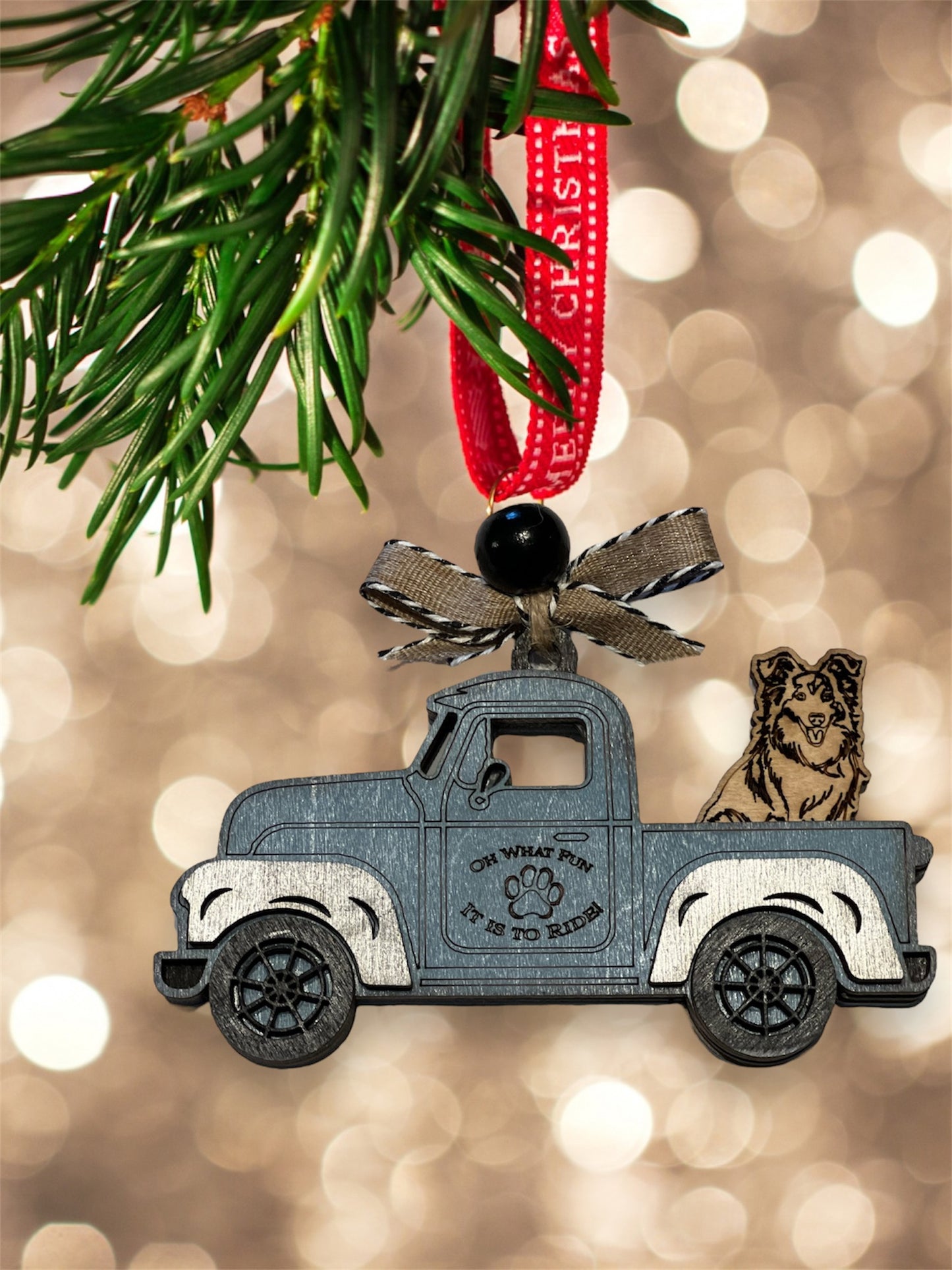 Pickup Pup Ornament- Blue, 1 Dog