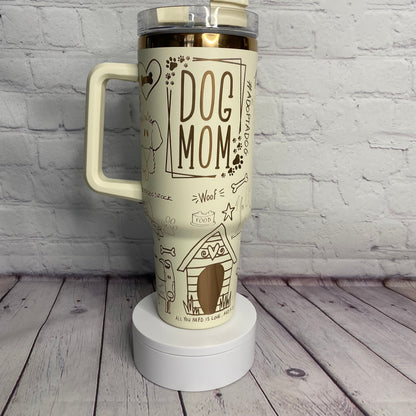 Dog Mom Copper Tumbler