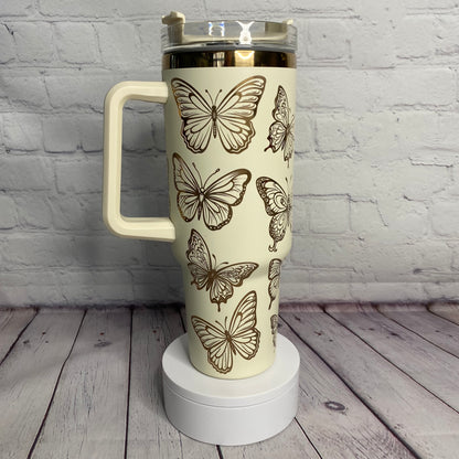 Butterflies Copper Tumbler